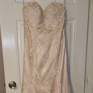Blush wedding dress